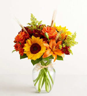 Fields of Europe for Fall Flower Bouquet
