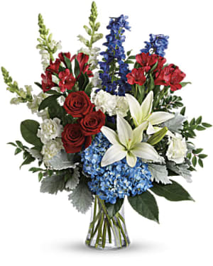 Patriotic Tribute Flower Bouquet