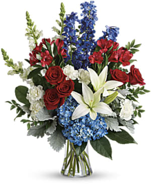 Patriotic Tribute Flower Bouquet