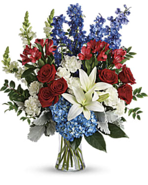 Patriotic Tribute Flower Bouquet