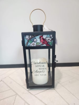 Stained Glass Lantern Flower Arrangement Stained Glass Lantern Flower Bouquet