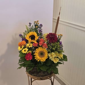 SUNLIT EMBER BASKET - A FLORIST ORIGINAL Flower Arrangement SUNLIT EMBER BASKET - A FLORIST ORIGINAL Flower Bouquet