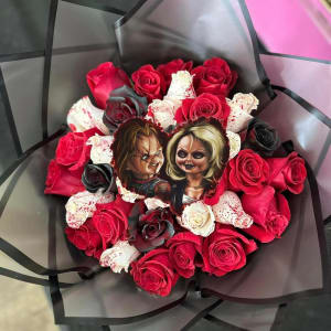 Tiffany And Chucky Ramo Buchon Flower Bouquet