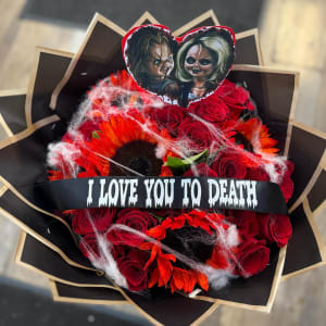 Tiffany And Chucky Ramo Buchon Flower Bouquet