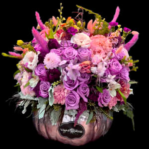 RUSTIC FALL PUMPKIN Flower Bouquet