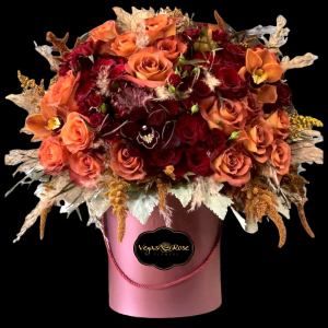 ORANGE BLOOMS IN ANY BOX Flower Bouquet
