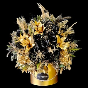 GOLDEN NIGHTS IN A BOX Flower Bouquet