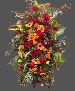 Fall Fantasia Easel Spray Flower Bouquet