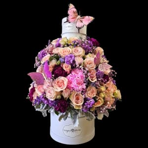 PRETTY PINK BUTTERFLIES Flower Bouquet