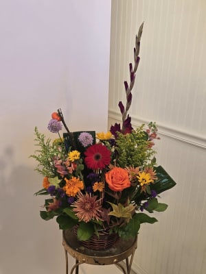 FALL WICKER Flower Bouquet