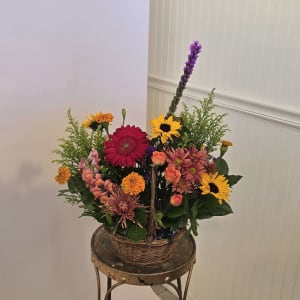 FALL WICKER Flower Bouquet