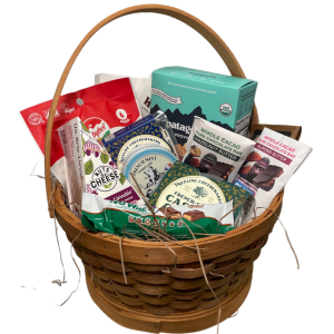 Vegan Gourmet Gift Basket Flower Bouquet