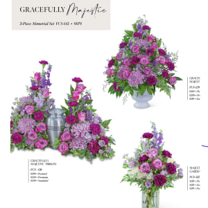 Gracefully Majestic 3 Piece Set Flower Bouquet