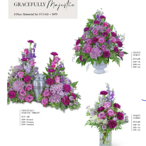 Gracefully Majestic 3 Piece Set Flower Bouquet