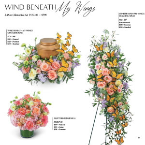 Wind Beneath My Wings Trio Flower Bouquet