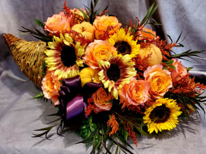 BOUNTIFUL CORNUCOPIA Flower Bouquet