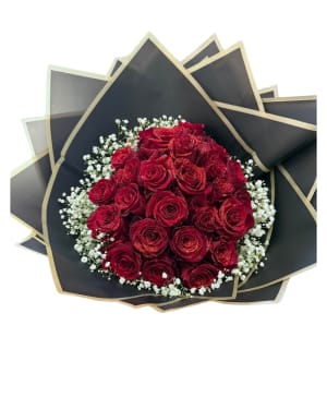 Glitter Rose Bouquet - Red Flower Bouquet