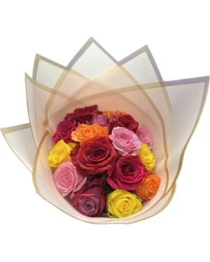 Rainbow Rose Bouquet