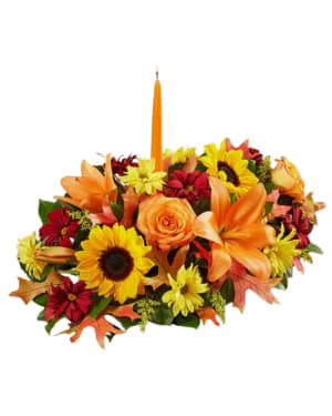 Thanksgiving Blessings Centerpiece Flower Bouquet