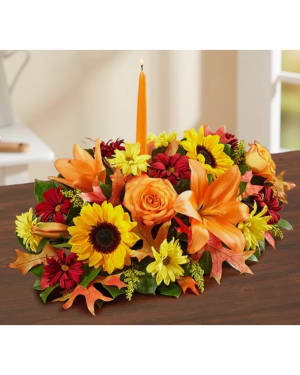 Thanksgiving Blessings Centerpiece Flower Bouquet
