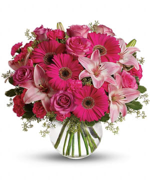 A Little Pink Me Up Flower Bouquet