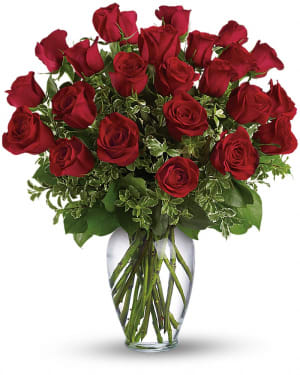 Always on My Mind - Long Stemmed Red Roses Flower Bouquet