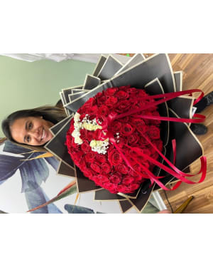 Elegant Custom Lettered Rose Bouquet Flower Bouquet