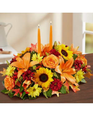 Thanksgiving Blessings Centerpiece Flower Bouquet