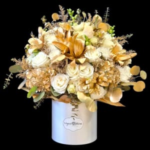 WHITE & GOLD ELEGANCE Flower Arrangement WHITE & GOLD ELEGANCE Flower Bouquet