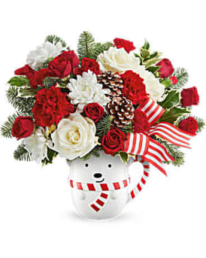 Teleflora's Send a Hug Cozy Cub Wish Bouquet Flower Arrangement Teleflora's Send a Hug Cozy Cub Wish Bouquet Flower Bouquet