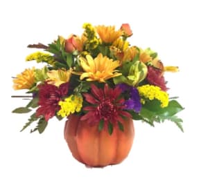 Thanksgiving Pumpkin Centerpiece Flower Arrangement Thanksgiving Pumpkin Centerpiece Flower Bouquet