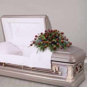 Jewel Tones Casket Spray