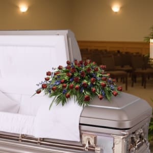 Jewel Tones Casket Spray