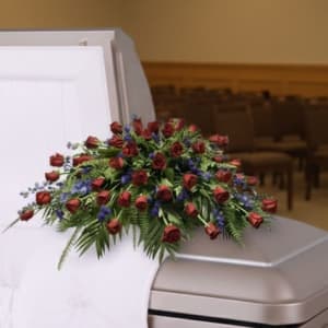 Jewel Tones Casket Spray