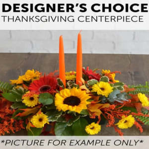 Designers Choice Thanksgiving Centerpiece Flower Bouquet