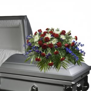 Honorable Dedication Casket Spray