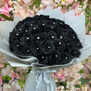 Black Roses Bouquet Flower Bouquet