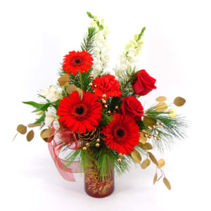 Ruby Radiance Flower Bouquet