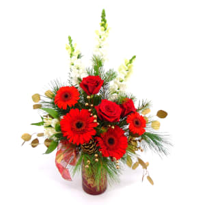 Ruby Radiance Flower Bouquet