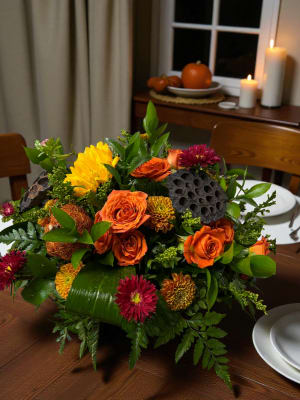 Fall Centerpiece Flower Bouquet