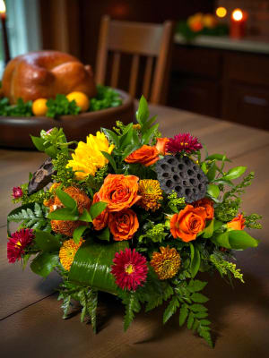 Fall Centerpiece Flower Bouquet