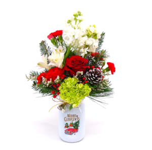 Country Christmas Flower Bouquet