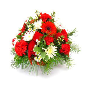 Holiday Greetings Flower Bouquet