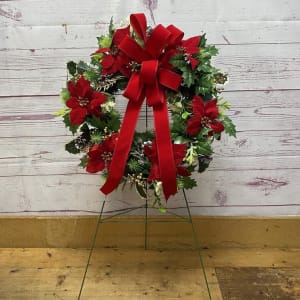 Christmas Cemetery Wreath Flower Bouquet