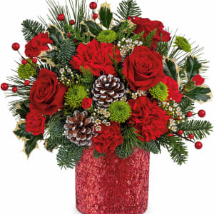Crimson Wishes Flower Bouquet