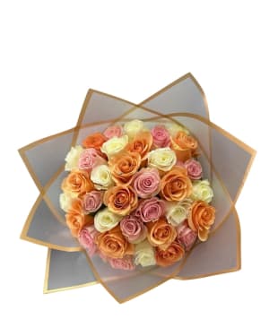 Pastels & Petals Rose Bouquet