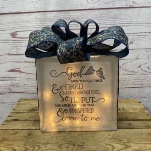 God Saw Memorial Lighted Block