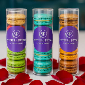 Luxury French Macarons by Pistils & Petals Flower Bouquet