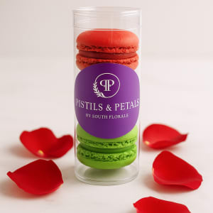 Luxury French Macarons by Pistils & Petals Flower Bouquet