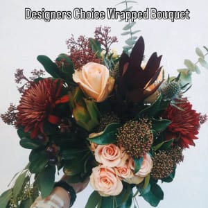 Designer Choice Christmas Wrapped Bouquet Flower Bouquet
